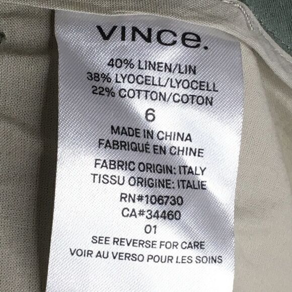 Vince Sz 6 Sage Coin Tapered Crop Trouser - Picture 7 of 8